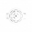 Switch/Diverter kit with knob and base for Creative-Tubes in white porcelain