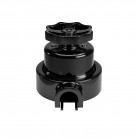 Switch/Diverter kit with knob and base for Creative-Tubes in black porcelain