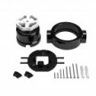 Switch/Diverter kit with knob and base for Creative-Tubes in black porcelain