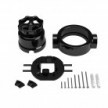 Switch/Diverter kit with knob and base for Creative-Tubes in black porcelain