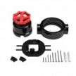 Switch/Diverter kit with knob and base for Creative-Tubes in black porcelain