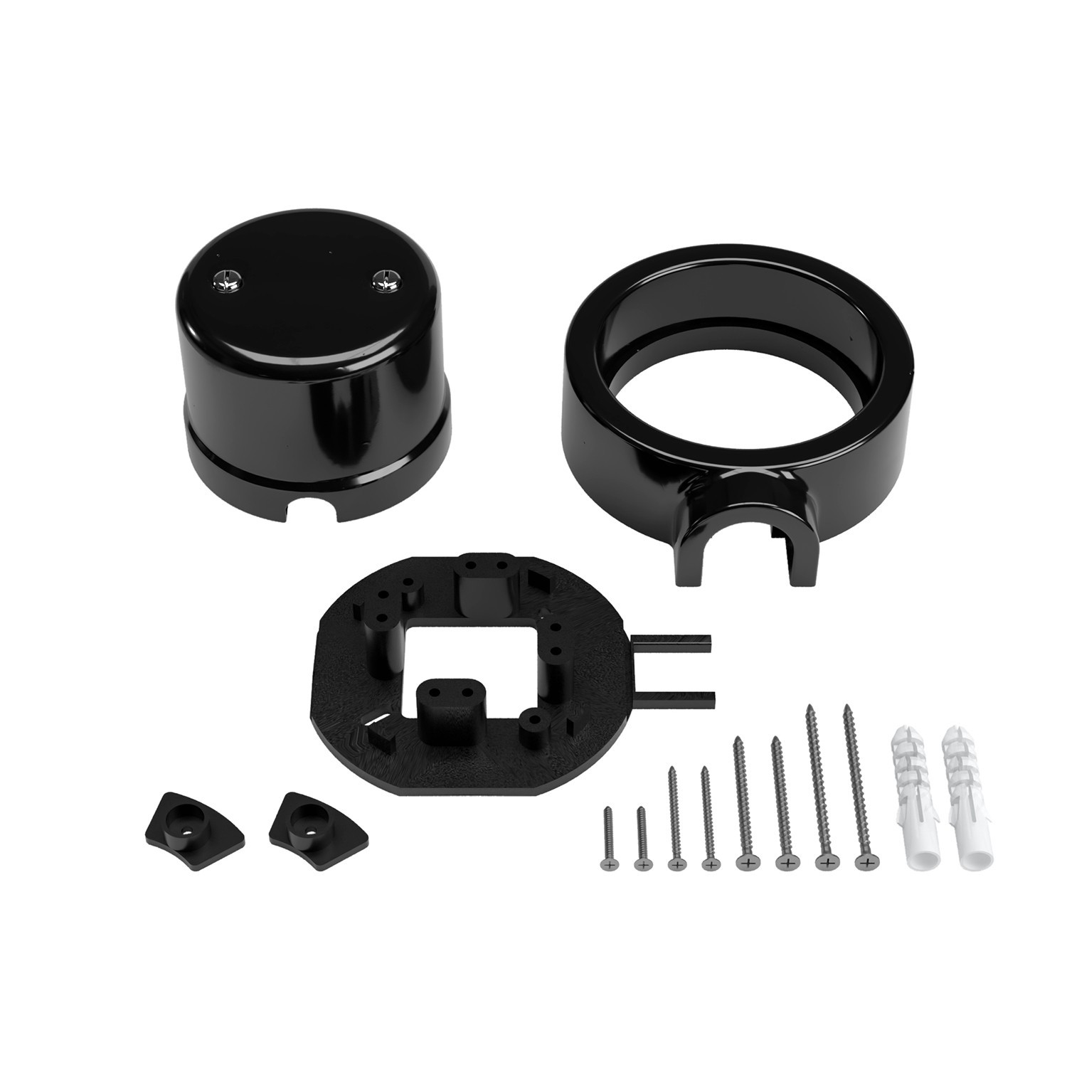 Junction box and base kit for porcelain Creative-Tubes