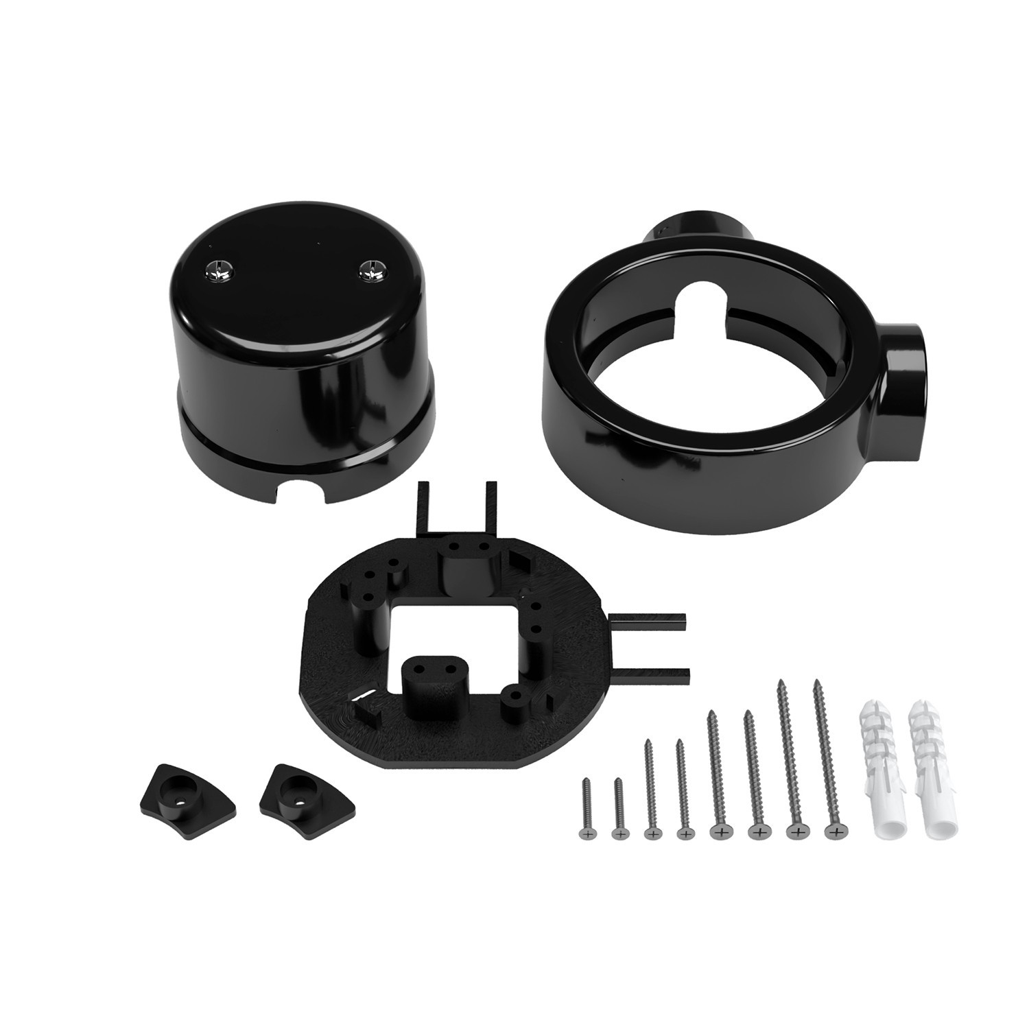 Junction box and base kit for porcelain Creative-Tubes