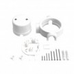 Junction box and base kit for porcelain Creative-Tubes