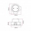 Junction box and base kit for porcelain Creative-Tubes