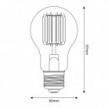 Bombilla LED transparente Lineal B03 Linea 5V Filamento Vertical Gota A60 1,7W E27 Regulable 2500K