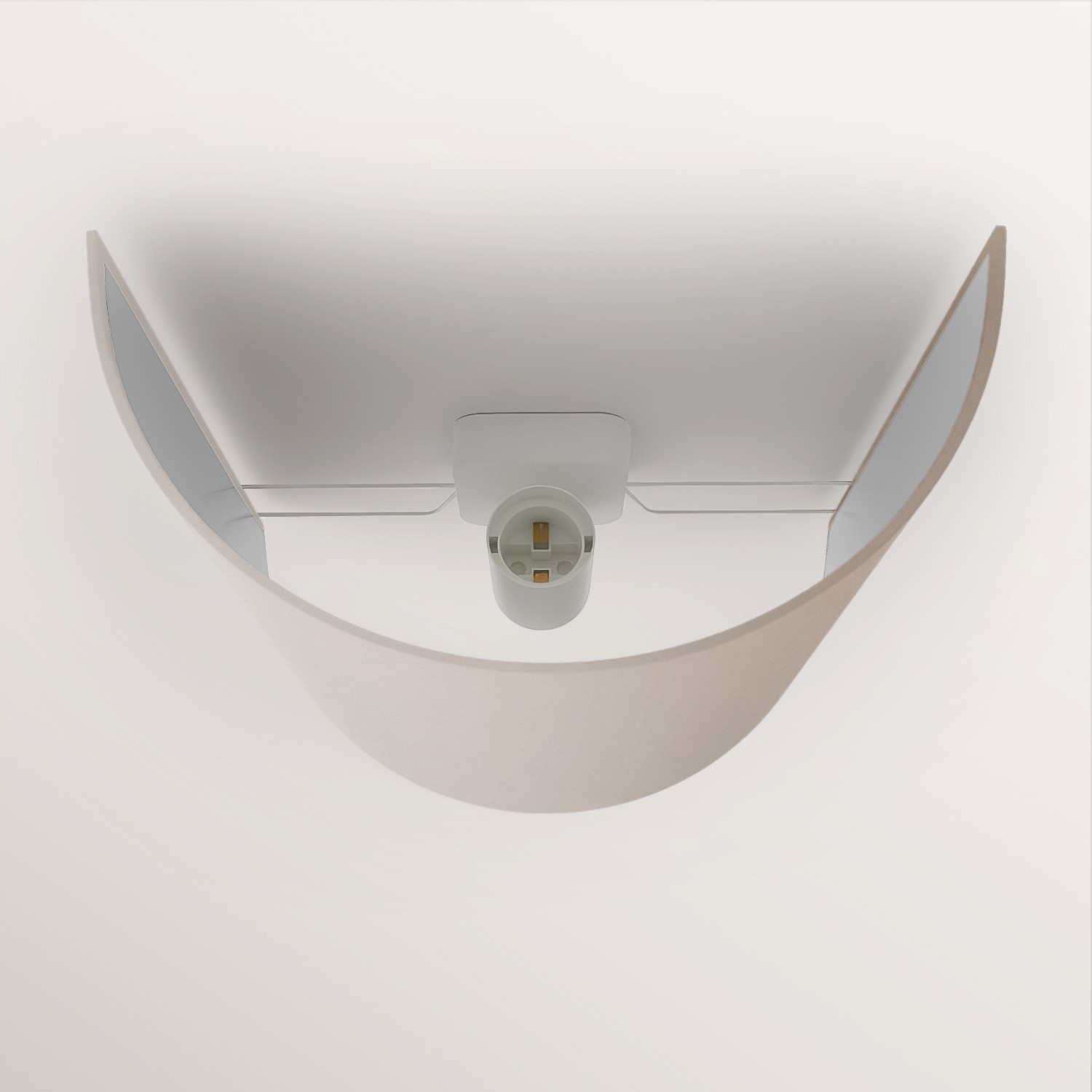 Ventola wall light with fabric shade - Made in Italy