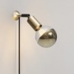 MAG-Y wall lamp with joint and half-sphere bulb