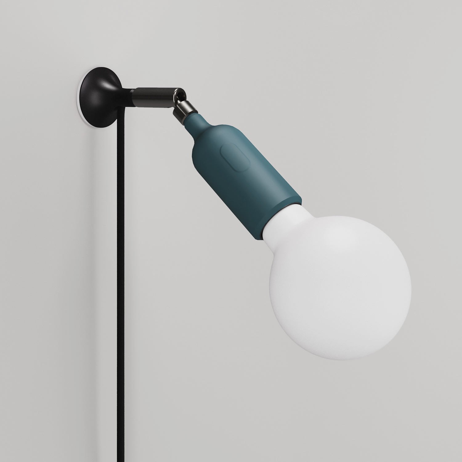 MAG-Y wall lamp with joint and silicon lamp holder with switch