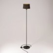 MAG-Y floor lamp with round metal base and Athena shade