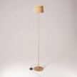 MAG-Y floor lamp with round metal base and Athena shade