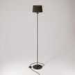 MAG-Y floor lamp with round metal base and Athena shade