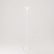 MAG-Y floor lamp with roundmetal base and transparent Ghost bulb