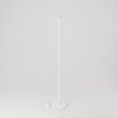 MAG-Y floor lamp with roundmetal base and transparent Ghost bulb