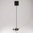 MAG-Y floor lamp with round metal base and Cilindro M shade