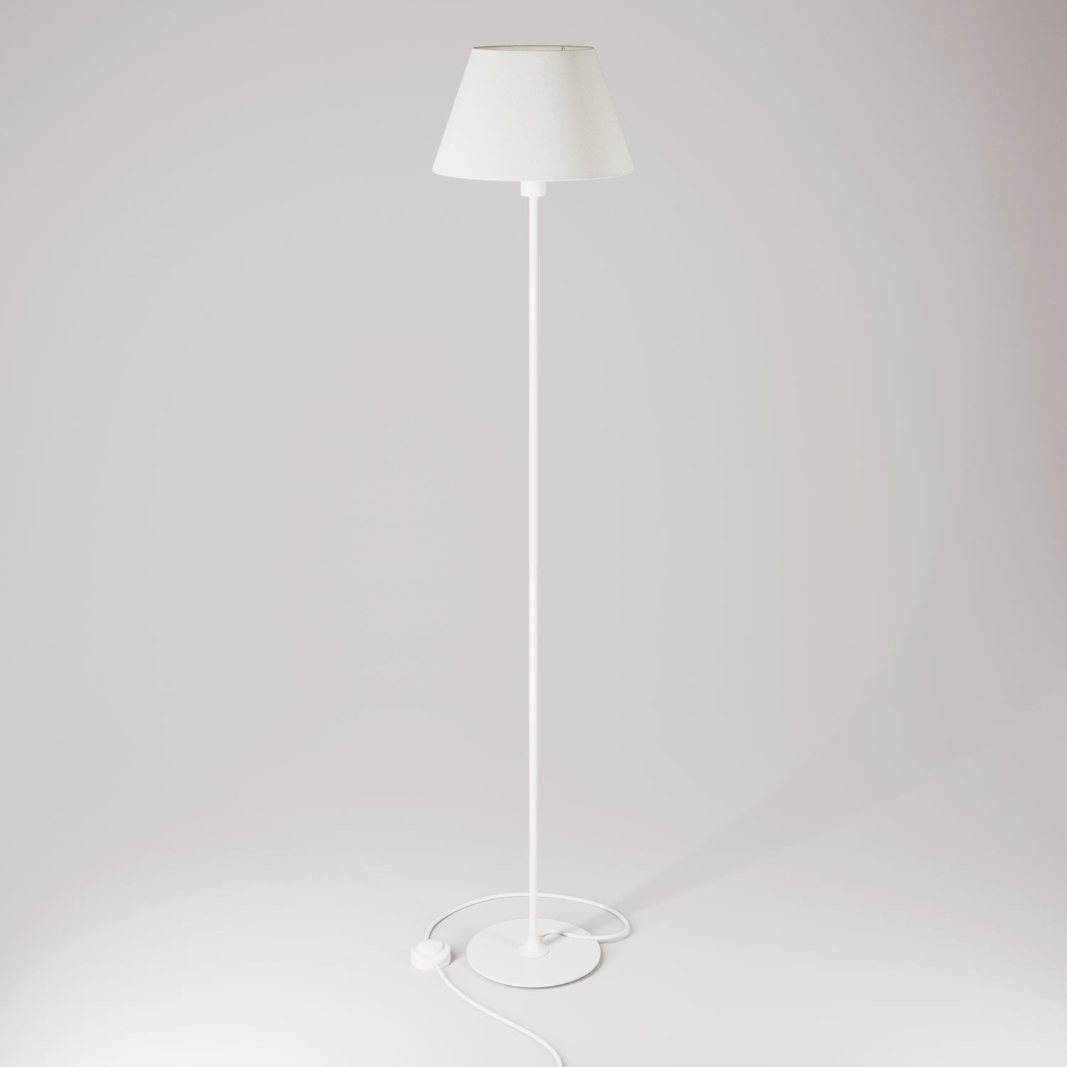 MAG-Y floor lamp with round metal base and shade Impero M