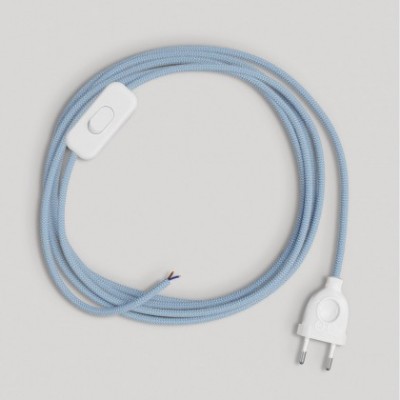 Wiring for lamp with blue Steward cotton cable 1.80 m