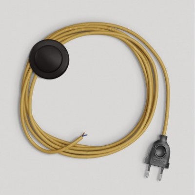 Wiring for lamp with bright mustard cable 3 m