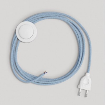 Wiring for lamp with blue Steward cotton cable 3 m