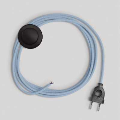 Wiring for lamp with blue Steward cotton cable 3 m