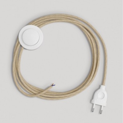 Wiring for lamp with neutral jute cable 3 m