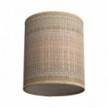 Cylinder fabric lampshade with E27 fitting - 100% Made in Italy