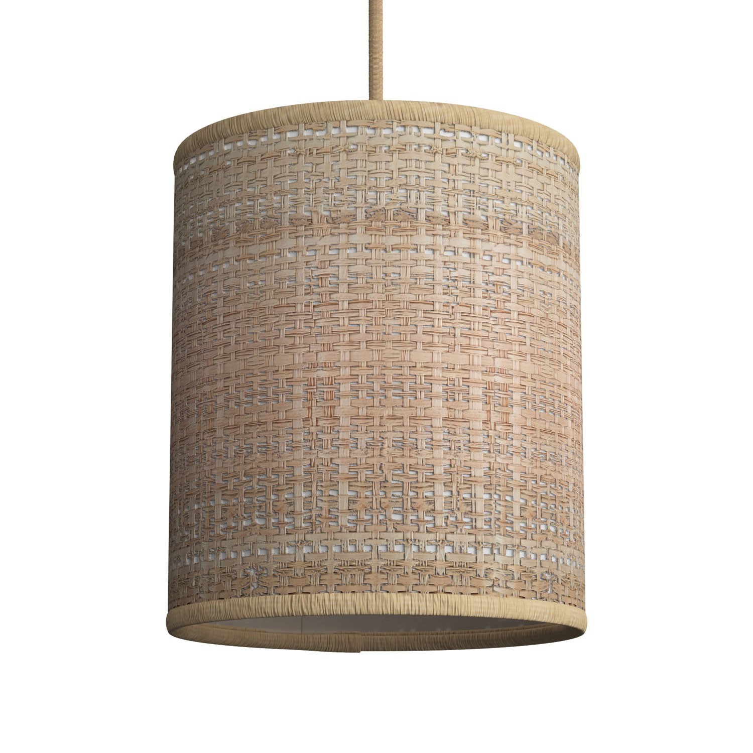 Cylinder fabric lampshade with E27 fitting - 100% Made in Italy