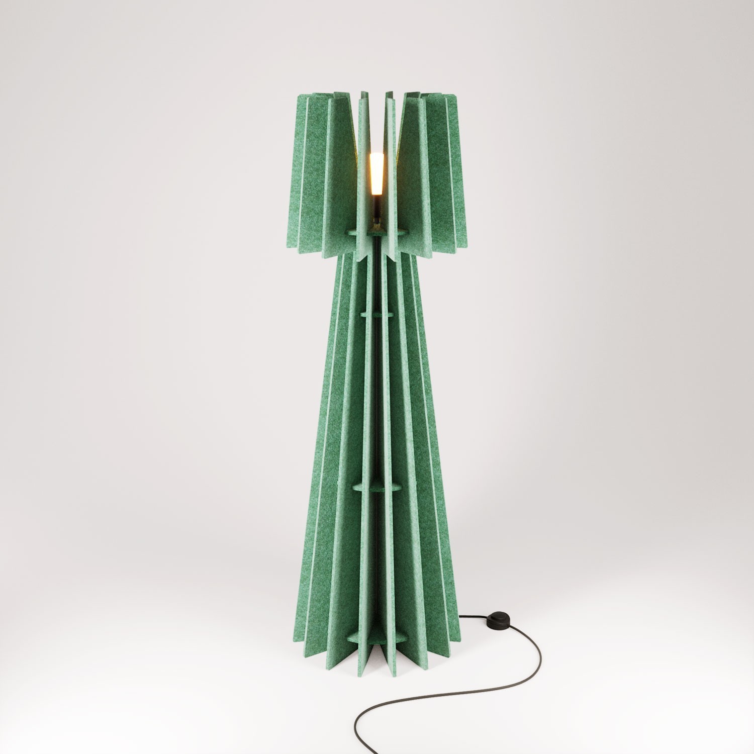 SHHINE - Floor lamp made of sound-absorbing material