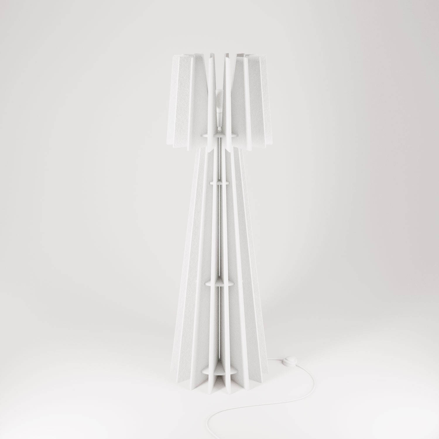 SHHINE - Floor lamp made of sound-absorbing material