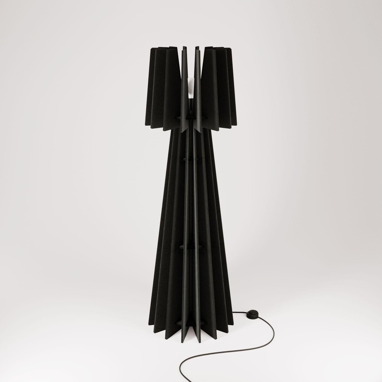 SHHINE - Floor lamp made of sound-absorbing material