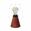 Portable and rechargeable Cabless11 lamp with Drop light bulb suitable with lampshade