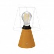 Portable and rechargeable Cabless11 lamp with Drop light bulb suitable with lampshade