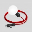 EIVA IP65 plug-in outdoor lamp with unbreakable Unbreak-a-Ball shade