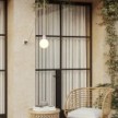 EIVA IP65 plug-in outdoor lamp with unbreakable Unbreak-a-Ball shade