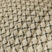 Cable eléctrico redondo en bobina de 45.72 mts (150 pies) RD64 Algodón y Lino Natural Rombo Antracita - Homologado UL
