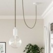 Cable eléctrico redondo en bobina de 45.72 mts (150 pies) RD64 Algodón y Lino Natural Rombo Antracita - Homologado UL