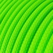 Cable eléctrico redondo en bobina de 45.72 mts (150 pies) RF06 Efecto Seda Verde Fluo - Homologado UL