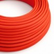 Cable eléctrico redondo en bobina de 45.72 mts (150 pies) RF15 Efecto Seda Naranja Fluo - Homologado UL