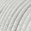 Cable eléctrico redondo en bobina de 45.72 mts (150 pies) RL01 Efecto Seda Blanco Glitter - Homologado UL