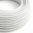 Cable eléctrico redondo en bobina de 45.72 mts (150 pies) RL01 Efecto Seda Blanco Glitter - Homologado UL