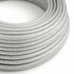 Round Electric Cable 150 ft (45,72 m) coil RL02 Glittering Silver Rayon - UL listed