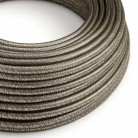 Cable eléctrico redondo en bobina de 45.72 mts (150 pies) RL03 Efecto Seda Gris Glitter - Homologado UL