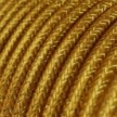 Cable eléctrico redondo en bobina de 45.72 mts (150 pies) RL05 Efecto Seda Dorado Glitter - Homologado UL