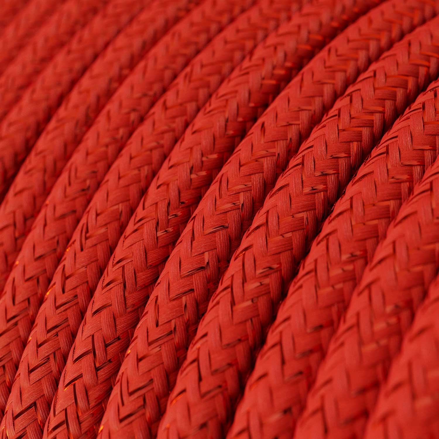Cable eléctrico redondo en bobina de 45.72 mts (150 pies) RL09 Efecto Seda Rojo Glitter - Homologado UL