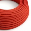 Cable eléctrico redondo en bobina de 45.72 mts (150 pies) RL09 Efecto Seda Rojo Glitter - Homologado UL
