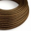 Round Electric Cable 150 ft (45,72 m) coil RL13 Glittering Brown Rayon - UL listed
