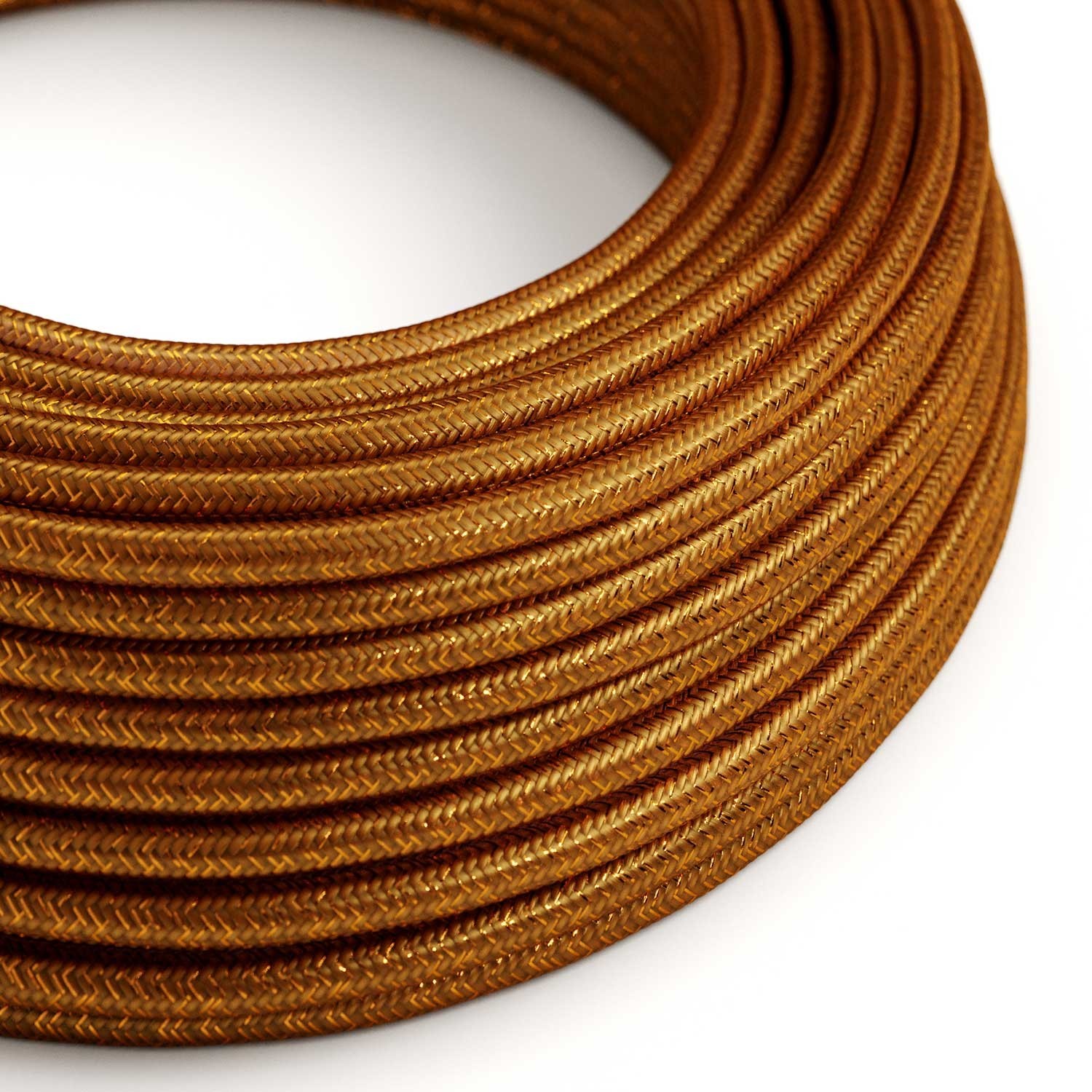 Cable eléctrico redondo en bobina de 45.72 mts (150 pies) RL22 Efecto Seda Cobre Glitter - Homologado UL