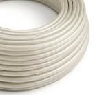 Cable eléctrico redondo en bobina de 45.72 mts (150 pies) RM00 Efecto Seda Marfil - Homologado UL