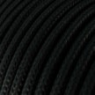 Cable eléctrico redondo en bobina de 45.72 mts (150 pies) RM04 Efecto Seda Negro - Homologado UL