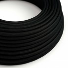 Cable eléctrico redondo en bobina de 45.72 mts (150 pies) RM04 Efecto Seda Negro - Homologado UL